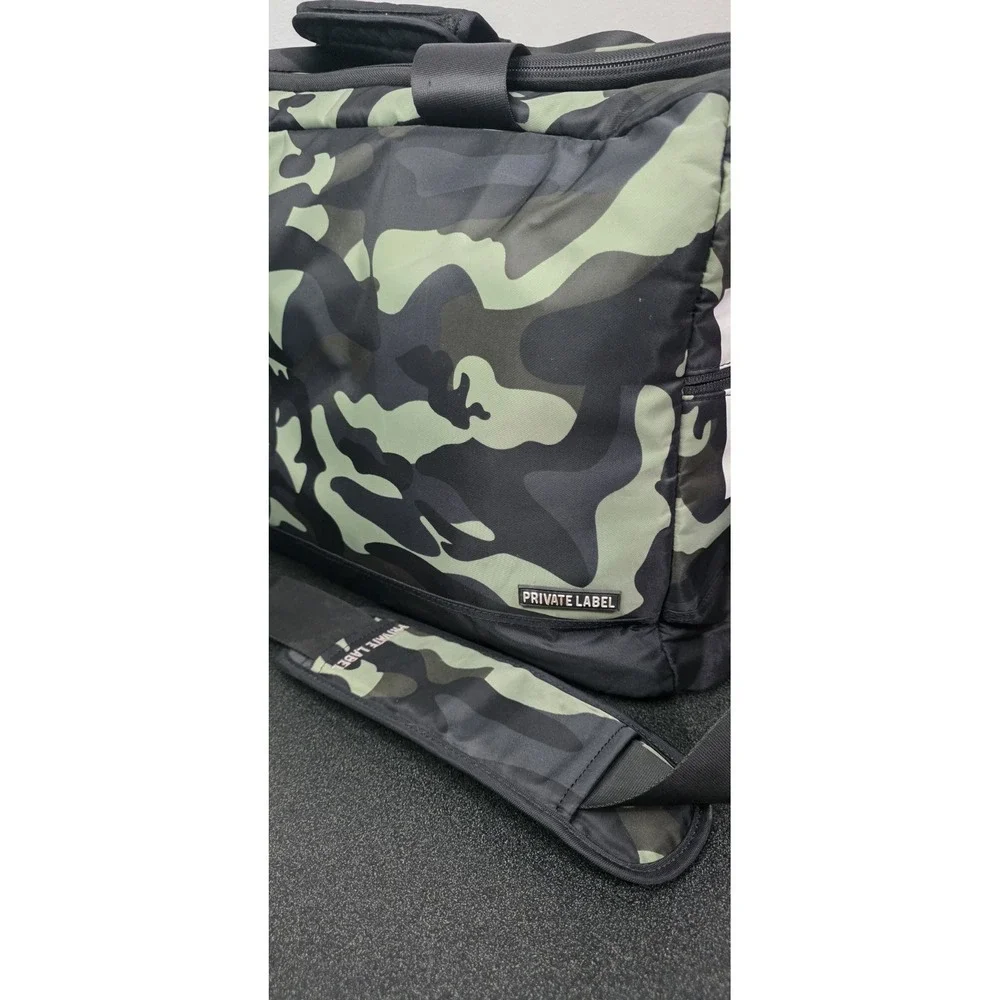 RARE Private Label Duffle TRAVEL BAG‎ Limited Edition Black Green Camo Full Size